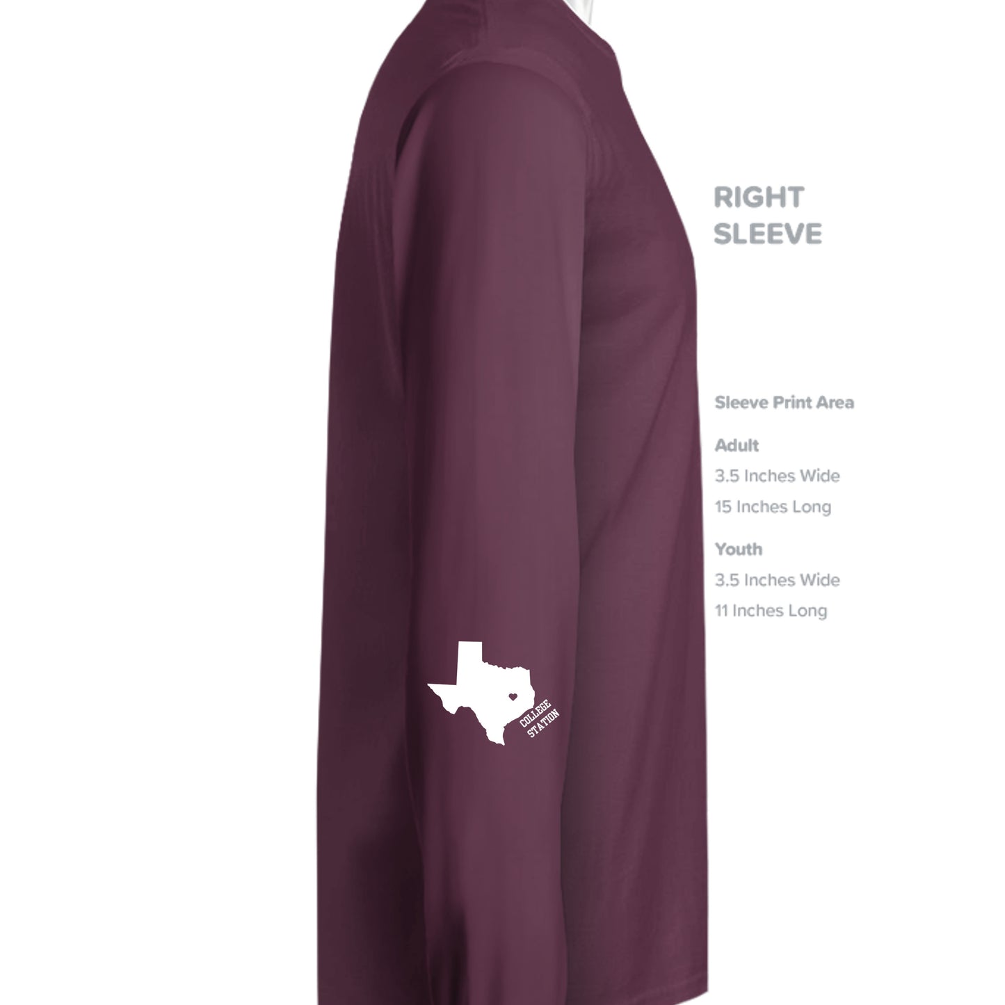 Maroon - SF000 - SLEEVE_RIGHT